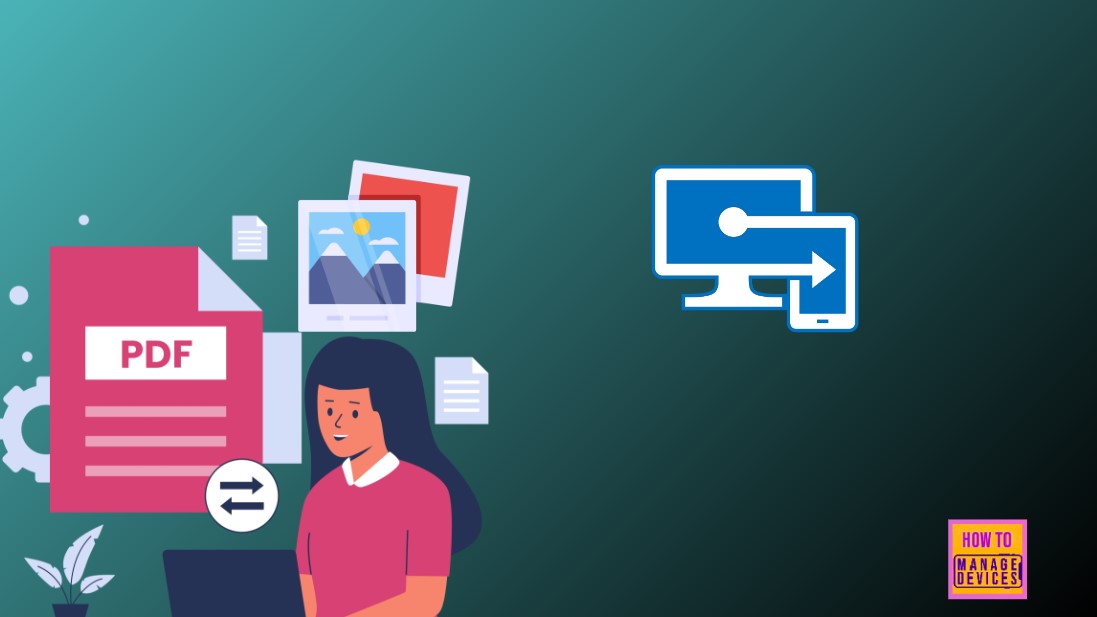 Enable Disable Print PDF as Image Default using Intune Security Policy