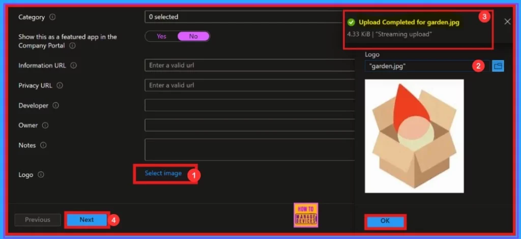 How to Deploy Garden Gnome Package Viewer app in Intune Enterprise App Catalog App - Fig.4