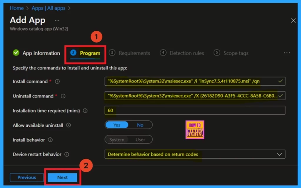 How to Install Druva InSync App using Intune Enterprise App Catalog - Fig.5