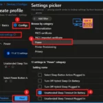 Enable or Disable Unattended Sleep Timeout on Battery using Intune Policy