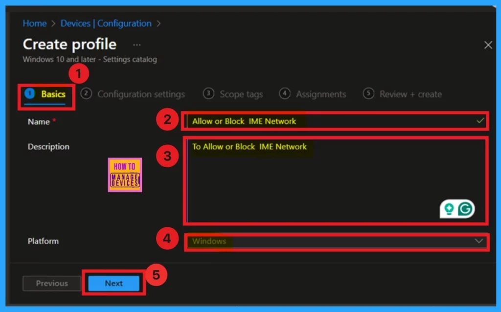 Enable or Disable IME Network Access for Text Input using Intune Policy 4 Enable or Disable IME Network Access for Text Input using Intune Policy - Fig.3