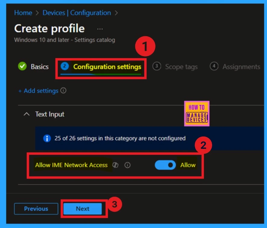 Enable or Disable IME Network Access for Text Input using Intune Policy 7 Enable or Disable IME Network Access for Text Input using Intune Policy - Fig.6