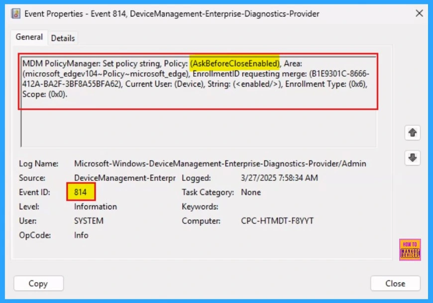 Enable Disable Ask Before Closing a Window with Multiple Tabs Policy in Edge Browser using M365 Admin Center 14 Enable Disable Ask Before Closing a Window with Multiple Tabs Policy in Edge Browser using M365 Admin Center - Fig.13