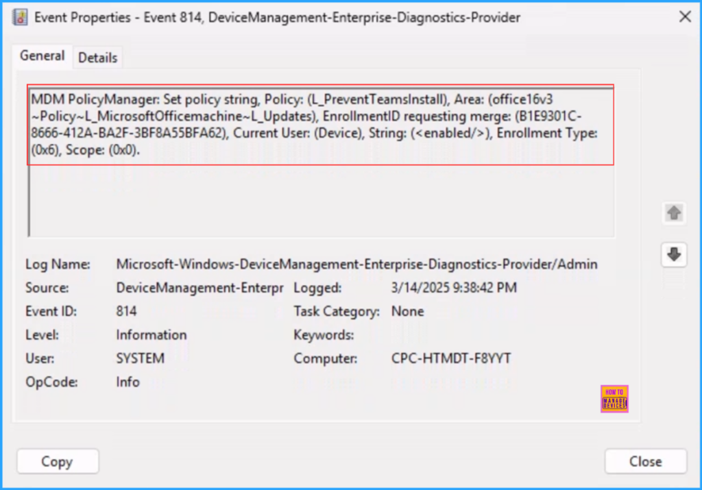 Best Method to Prevent Microsoft Teams from Office New Installations or Updates using Intune. Fig. 12