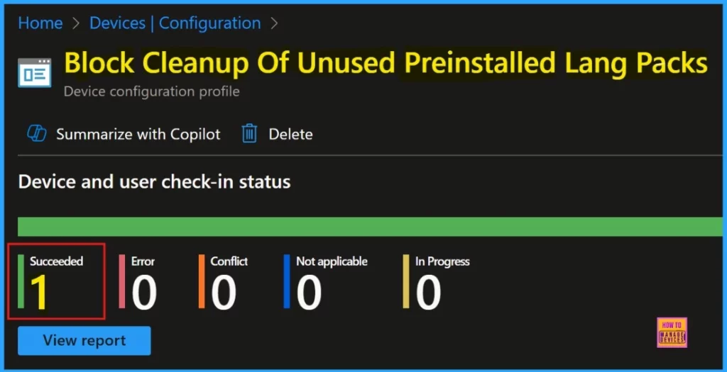Allow or Block Cleanup of Unused Preinstalled Language Packs using Intune 13 Allow or Block Cleanup of Unused Preinstalled Language Packs using Intune Settings Catalog - Fig.12