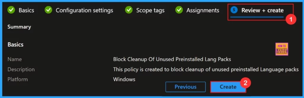 Allow or Block Cleanup of Unused Preinstalled Language Packs using Intune 11 Allow or Block Cleanup of Unused Preinstalled Language Packs using Intune Settings Catalog - Fig.10