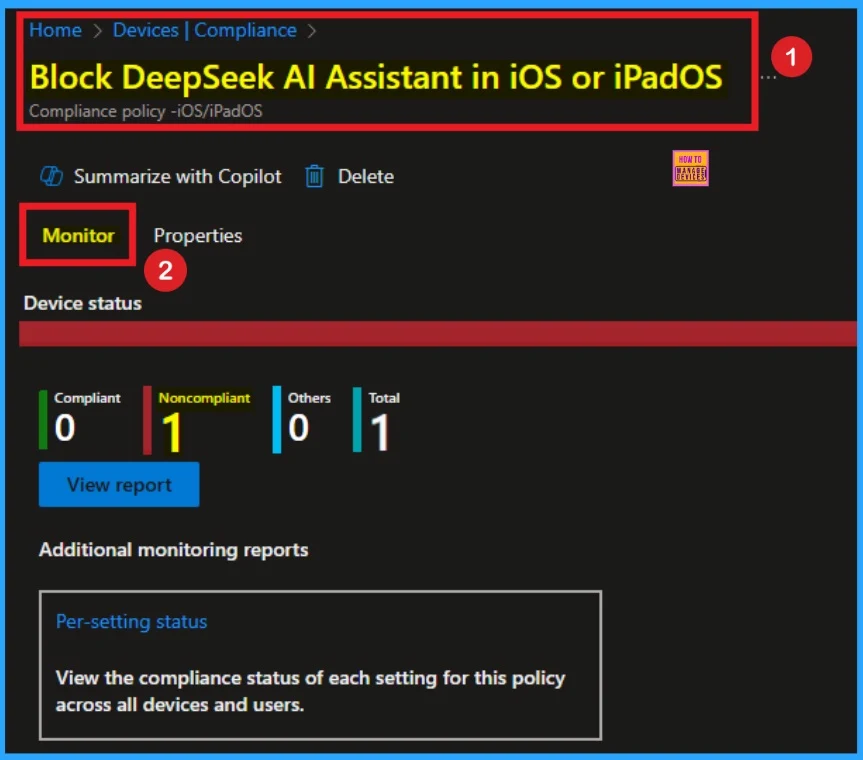 How to Block DeepSeek AI Assistant on iOS or iPadOS using Intune Compliance Policy - Fig.11