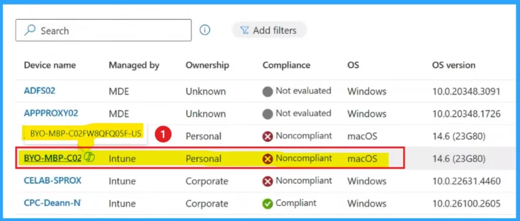 Troubleshoot and Compare Devices with Intune Copilot Prompt-Fig.1 Creds to MS