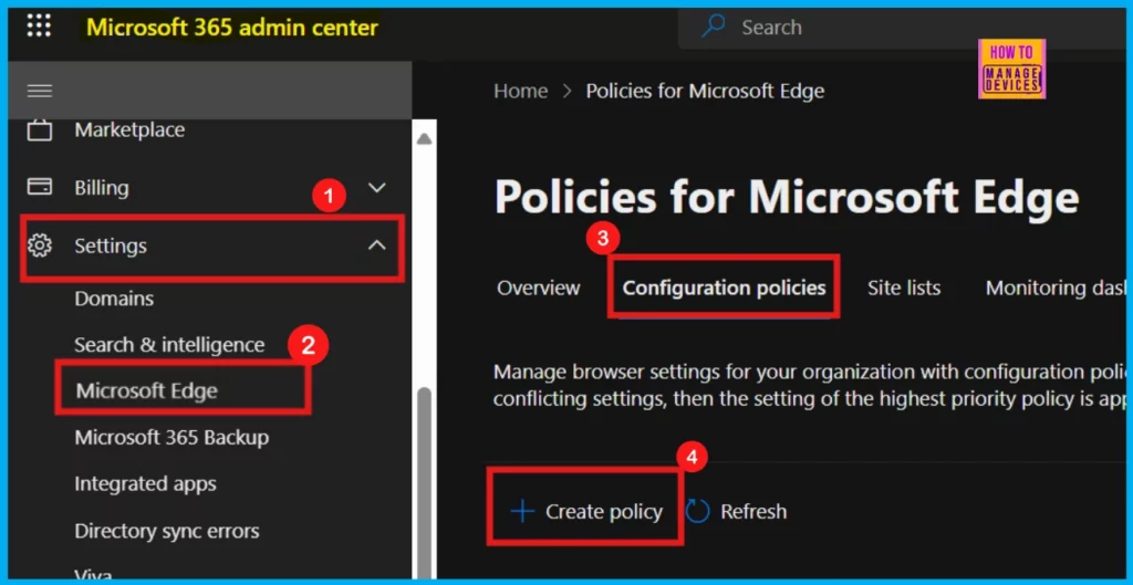How to Configure Auto Import At First Run Policy in Edge Browser using M365 Admin Center - Fig.1