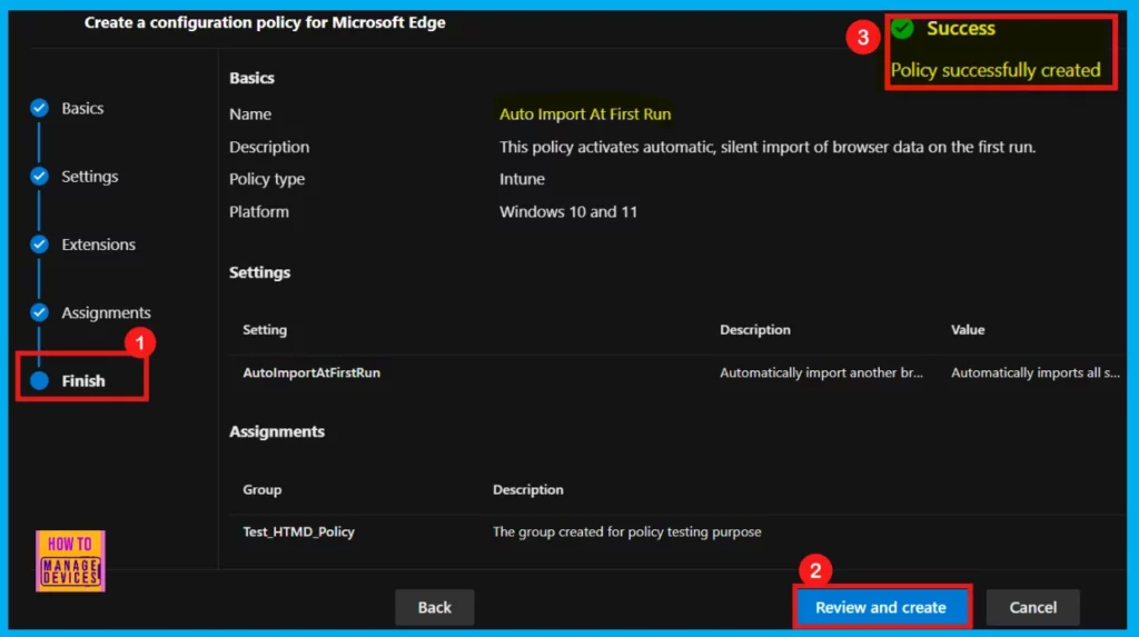 How to Configure Auto Import At First Run Policy in Edge Browser using M365 Admin Center - Fig.10