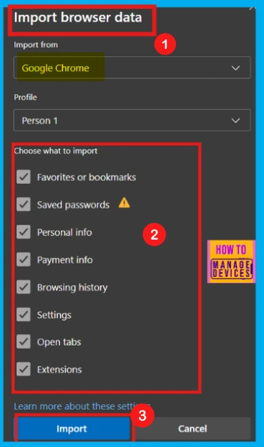 How to Configure Auto Import At First Run Policy in Edge Browser using M365 Admin Center - Fig.15