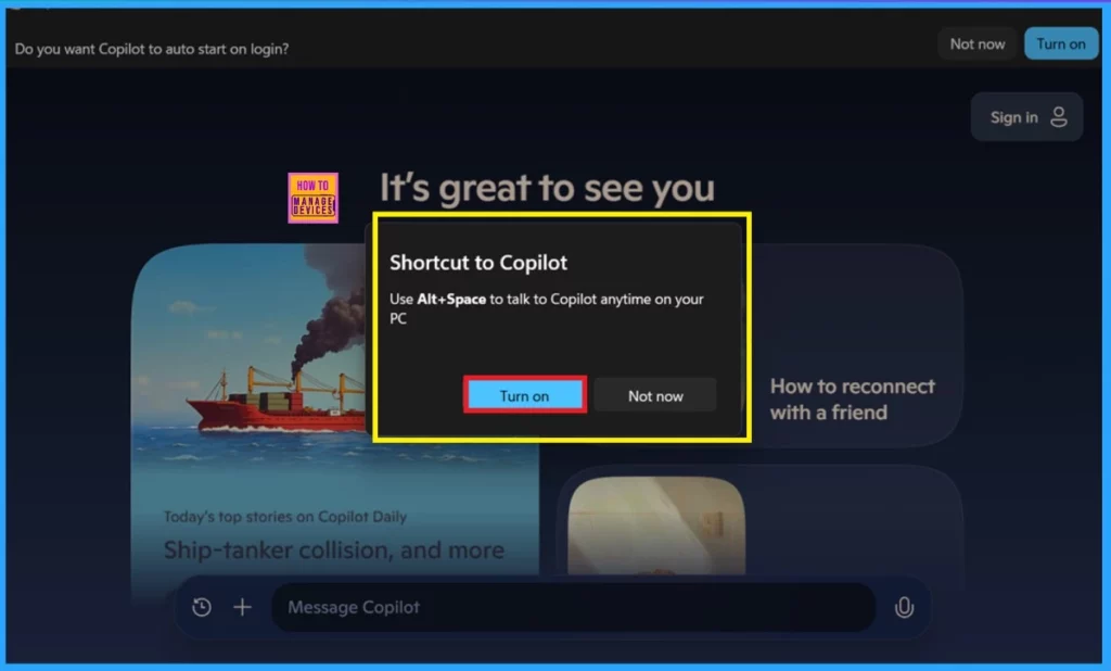 Enable Disable Talk a Voice Conversation with Copilot in Windows- Fig.2