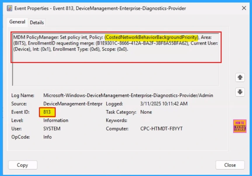 How to Set Always Transfer in Costed Network Behavior Background Priority using Intune Policy - Fig.13