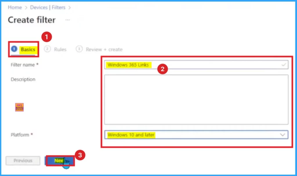How to Create a Device Filter for Windows 365 Link Device using Intune - Fig.3 - Creds to MS