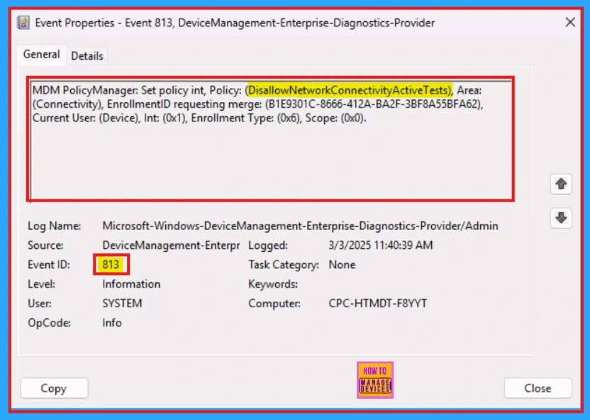 Allow or Disallow Network Connectivity Active Tests using Intune Setting Catalog 14 Allow or Disallow Network Connectivity Active Tests Using Intune Setting Catalog - Fig.13