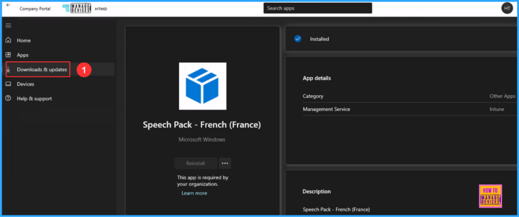 Easy Method to Install Speech Pack using Microsoft Intune. Fig. 11