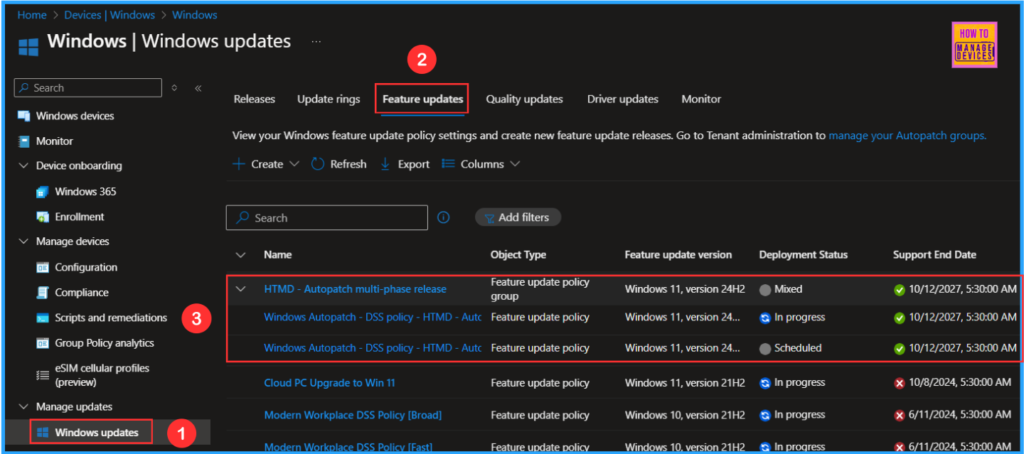Easy way to Create Autopatch Multi-Phase Release with Intune. Fig. 9