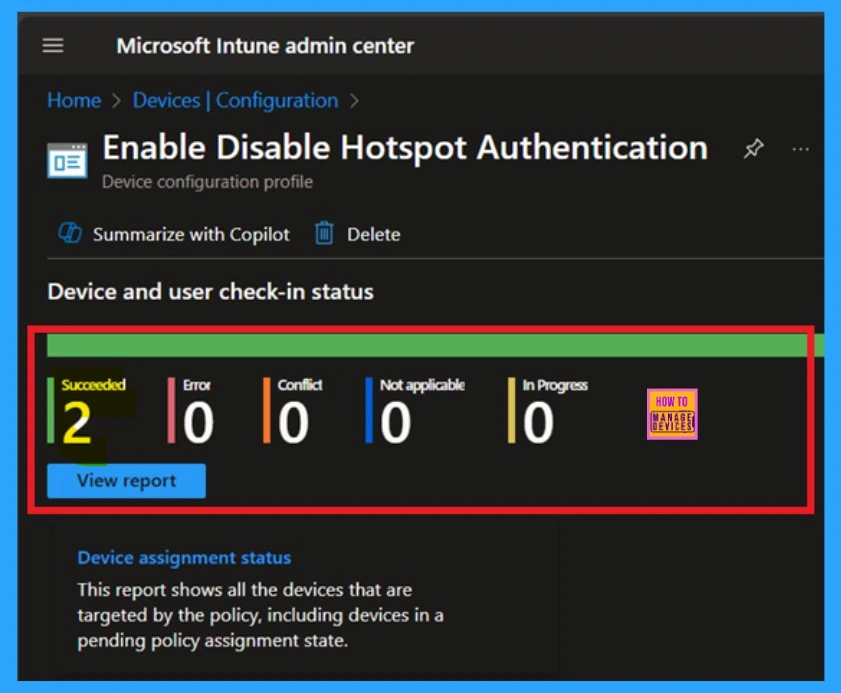 Enable Disable Hotspot Authentication using Intune Policy - Fig.10
