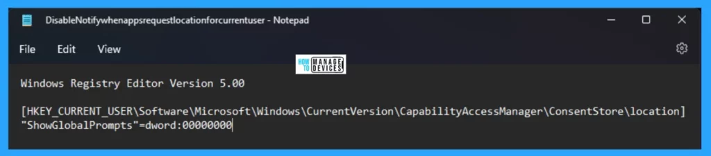 Enable Disable Notify When Apps Request Location in Windows 11 - Fig. 8