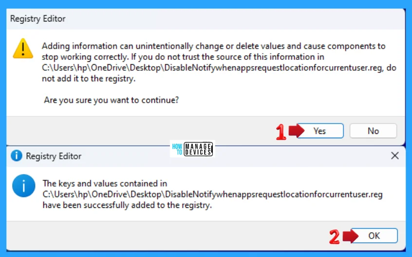 Enable Disable Notify When Apps Request Location in Windows 11 - Fig. 9