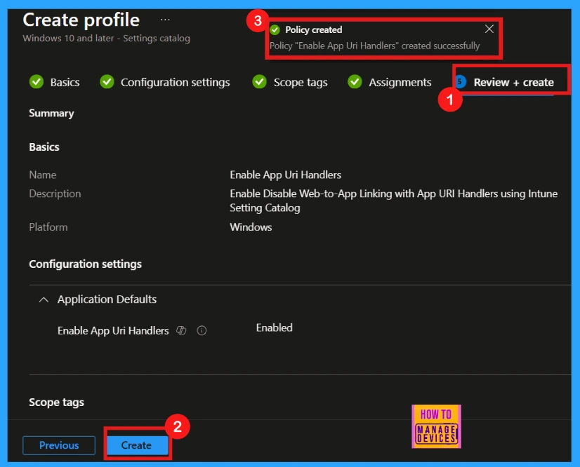 Enable or Disable Web-to-App Linking with App URI Handlers in Windows using Intune Policy - Fig.9