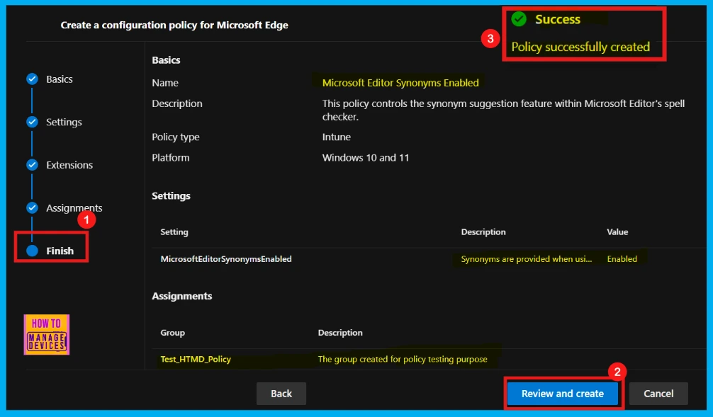 Enable or Disable Microsoft Editor Synonyms Policy in Edge Browser using M365 Admin Center 11 Enable or Disable Microsoft Editor Synonyms Policy in Edge Browser using M365 Admin Center - Fig.10