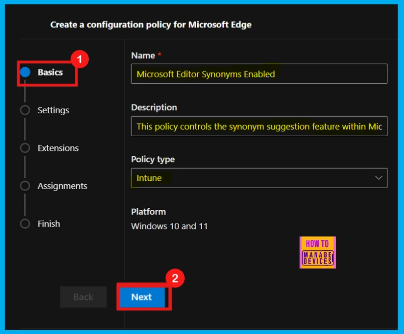 Enable or Disable Microsoft Editor Synonyms Policy in Edge Browser using M365 Admin Center 3 Enable or Disable Microsoft Editor Synonyms Policy in Edge Browser using M365 Admin Center - Fig.2