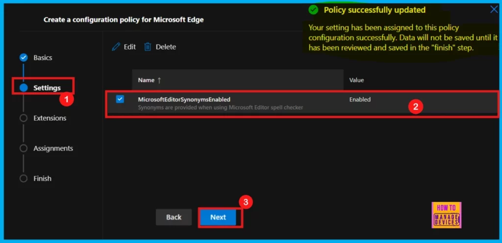 Enable or Disable Microsoft Editor Synonyms Policy in Edge Browser using M365 Admin Center 7 Enable or Disable Microsoft Editor Synonyms Policy in Edge Browser using M365 Admin Center - Fig.6