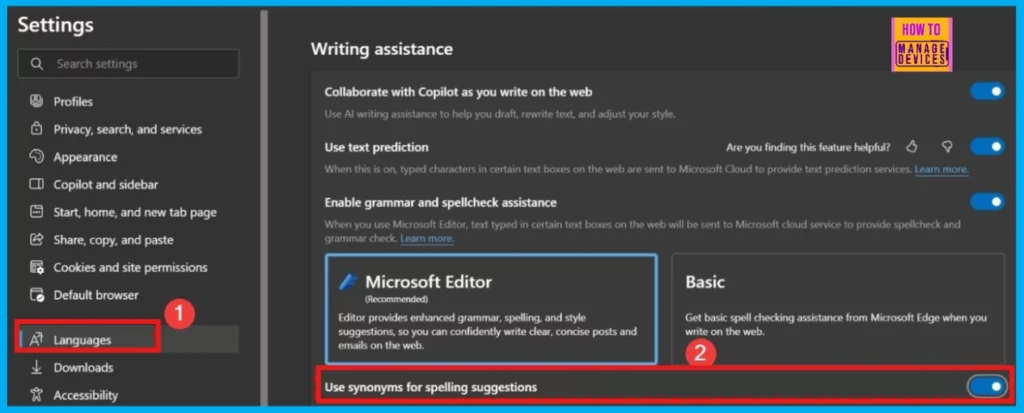 Enable or Disable Microsoft Editor Synonyms Policy in Edge Browser using M365 Admin Center 15 Enable or Disable Microsoft Editor Synonyms Policy in Edge Browser using M365 Admin Center - Fig.14