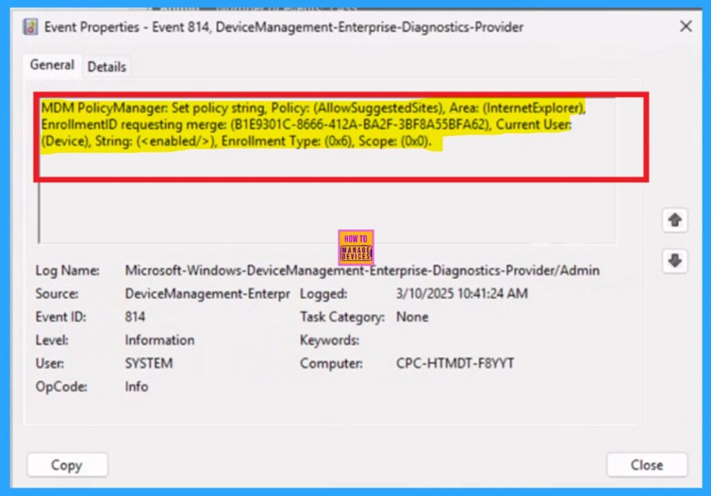 Enable or Disable Suggested Sites in Microsoft Edge using Intune Policy-Fig.10