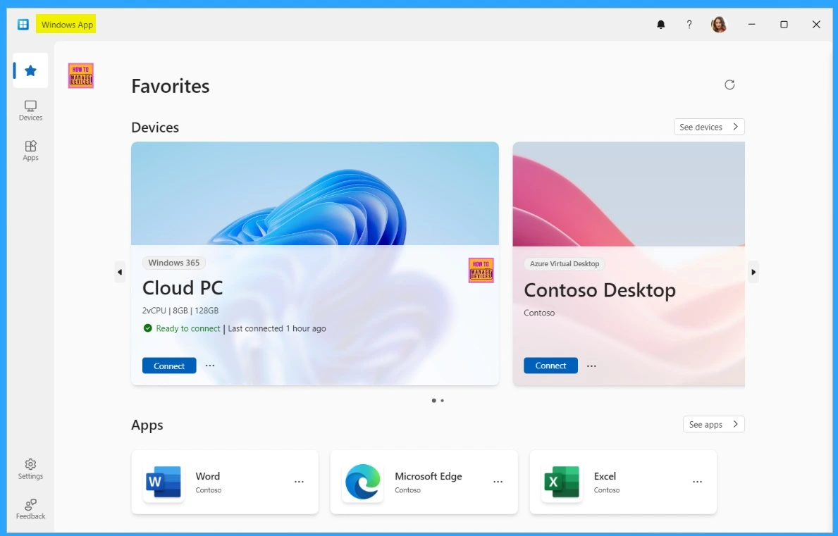 184th HTMD Newsletter 10th to 14th March 2025 14 Stop using Remote Desktop App for Windows 365 Cloud PCs 184th HTMD Newsletter 10th to 14th March 2025 - Fig.14