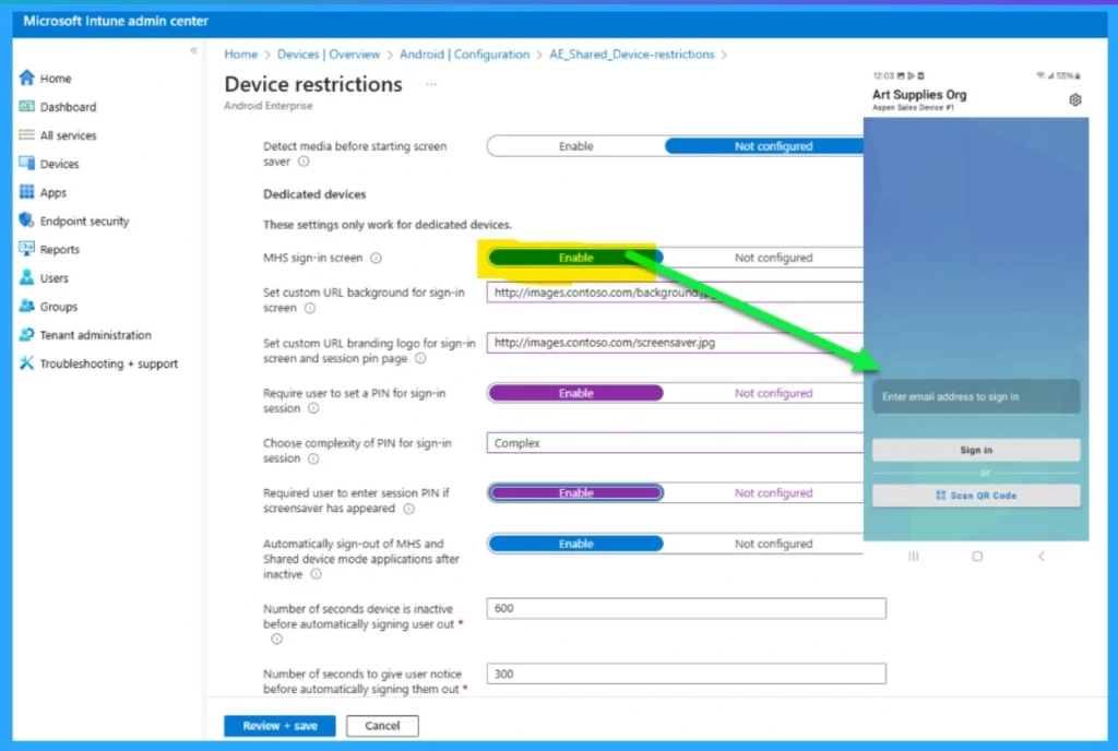 How to Simplify Shared Android Devices with Entra Shared Mode and Intune 3 How to Simplify Shared Android Devices with Entra Shared Mode and Intune - Fig.3 Creds to MS