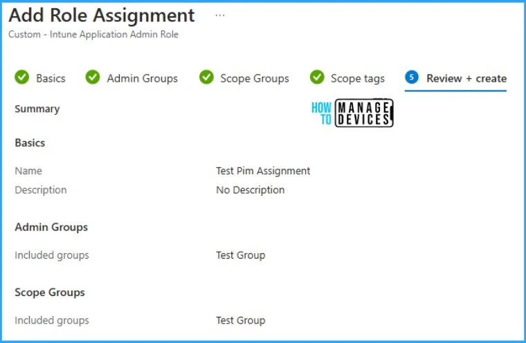How to Assign Custom Intune Role Based Access to Azure AD Groups using Microsoft Entra PIM - Fig.9