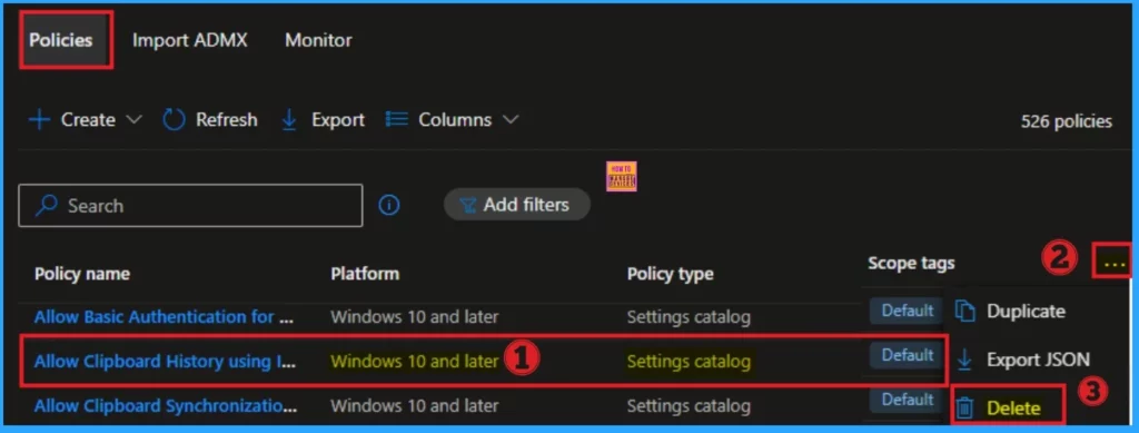 How to Delete Allow Clipboard History Policy in Intune Step by Step Guide - Fig.4