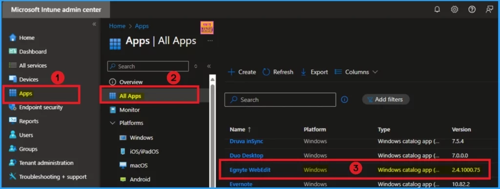 Step by Step Process of Remove or Uninstall App using Intune 2 Step by Step Process of Remove or Uninstall App using Intune - Fig.2