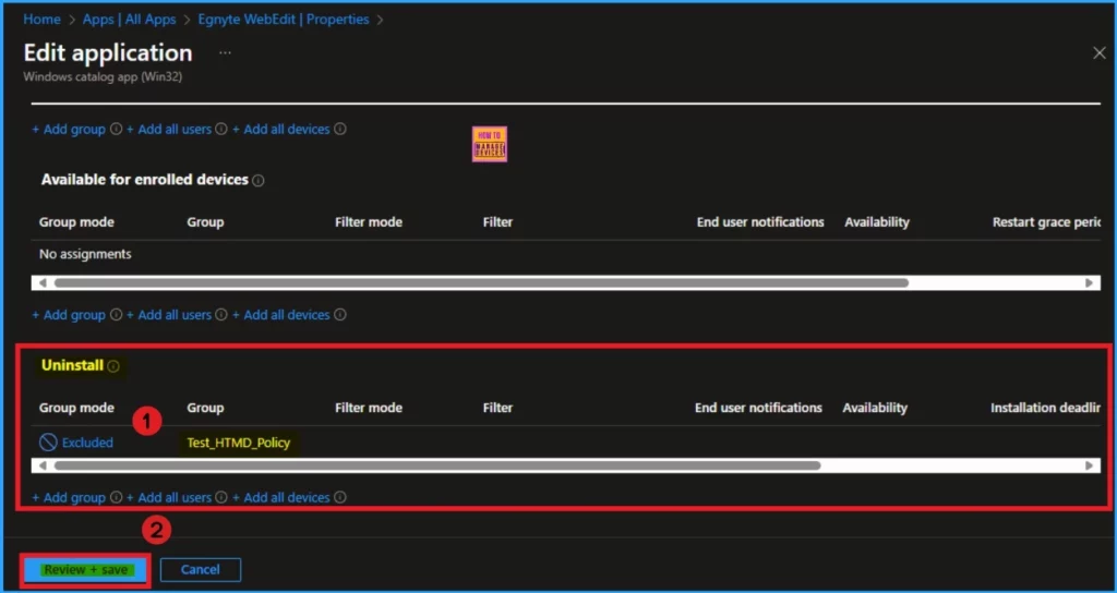 Step by Step Process of Remove or Uninstall App using Intune 8 Step by Step Process of Remove or Uninstall App using Intune - Fig.8