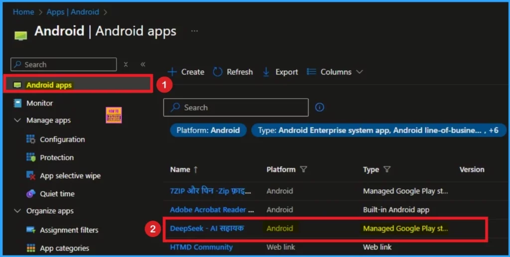How to Uninstall DeepSeek AI Assistant App on Android using Intune Managed Google Play App - Fig.5
