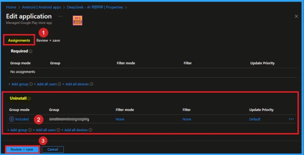 How to Uninstall DeepSeek AI Assistant App on Android using Intune Managed Google Play App - Fig.7