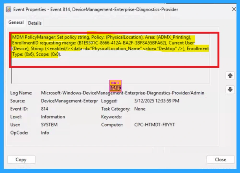 Enable or Disable Physical Computer Location Support for Printers using Intune Policy - Fig.11