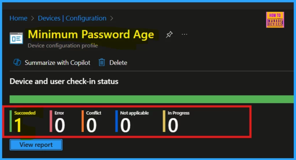 How to Configure Minimum Password Age Security Policy using Intune -Fig.10