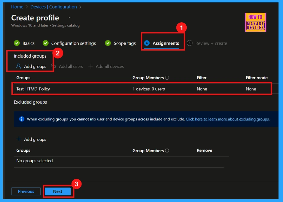 How to Configure Minimum Password Age Security Policy using Intune -Fig.8
