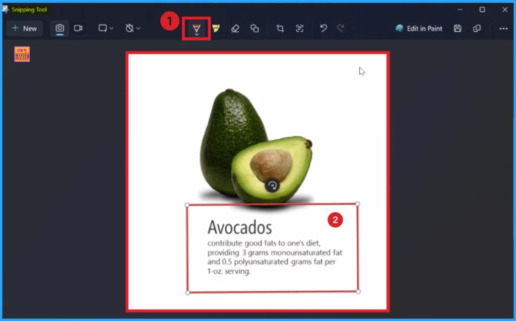 How to use New Draw and Hold Feature in Snipping Tool to Improve the Inking Markup Experience in Windows 11 - Fig.3 - Creds to MS