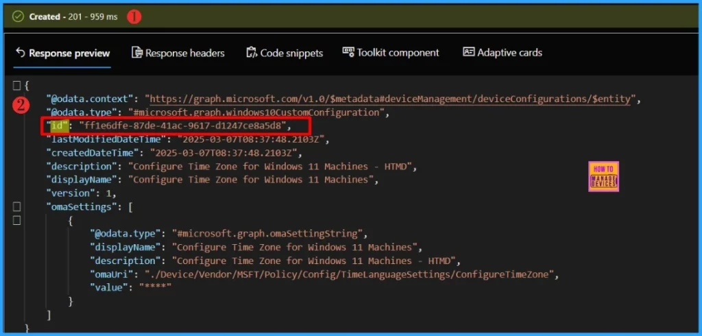 Configure Time Zone for Windows 11 Machines using Intune through Microsoft Graph API 4 Configure Time Zone for Windows 11 Machines using Intune through Microsoft Graph API 2