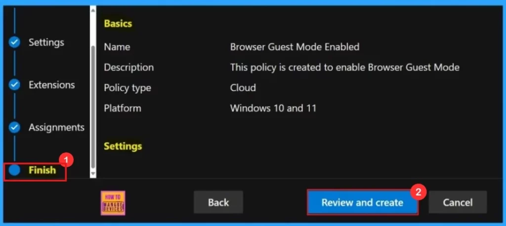 Enable Disable Browser Guest Mode in Microsoft Edge Browser using M365 Admin Center - Fig.10