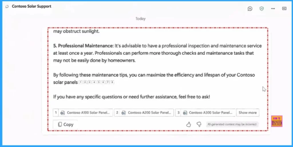 Key Differences between Copilot Chat in Microsoft 365 and Paid Copilot License - Fig.8 Creds to MS