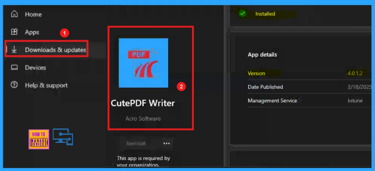 184th HTMD Newsletter 10th to 14th March 2025 10 Best way to Install CutePDF Writer using Intune Application Model 184th HTMD Newsletter 10th to 14th March 2025 - Fig.10