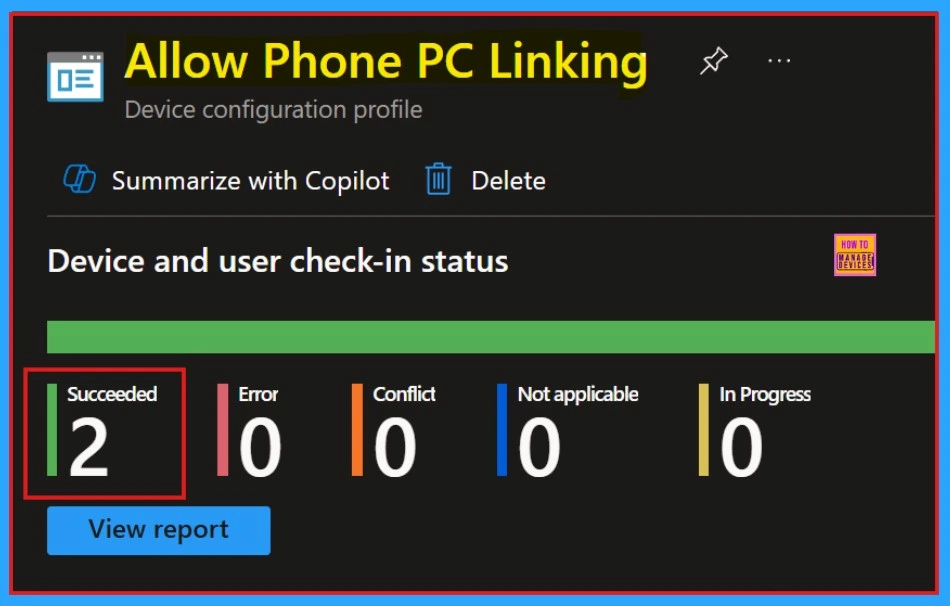 Block or Allow Phone PC Linking using Intune Security Policy - Fig.12