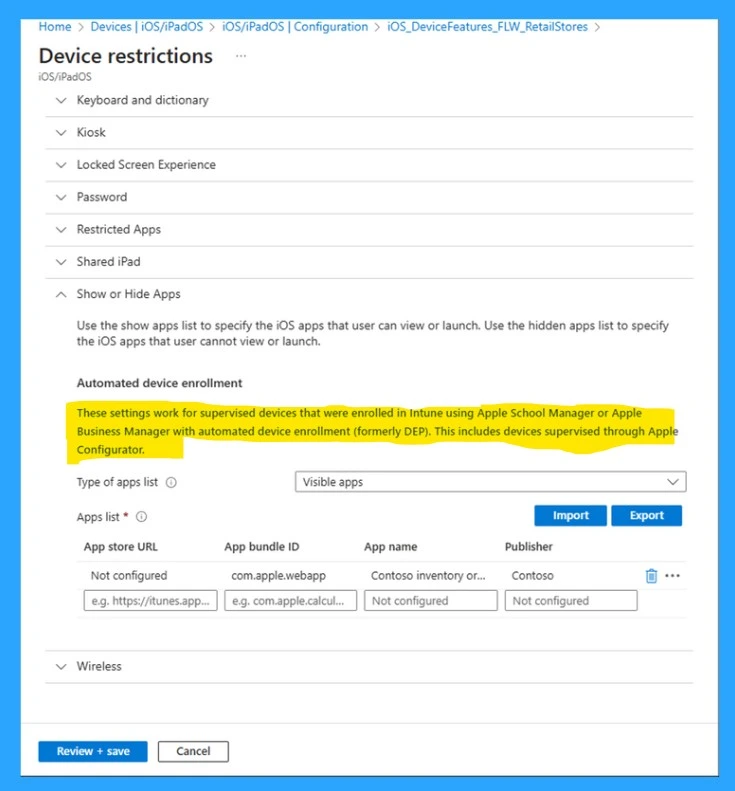 How Intune Simplifies Shared Device Management in Retail with Multi-App Kiosk Mode- Fig.5 Creds to MS