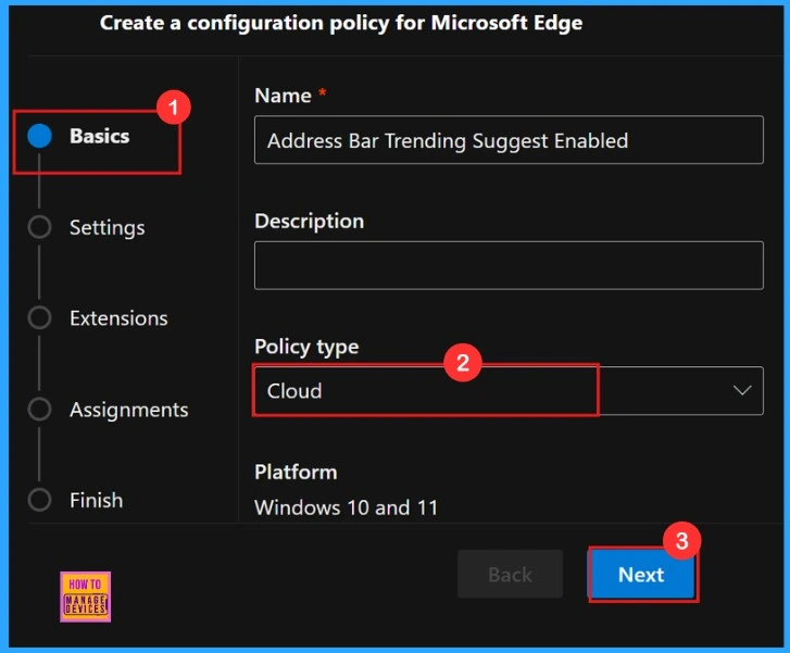 How to Enable or Disable Address Bar Trending Suggest Policy in MS Edge Browser using M365 Admin Center Fig.11