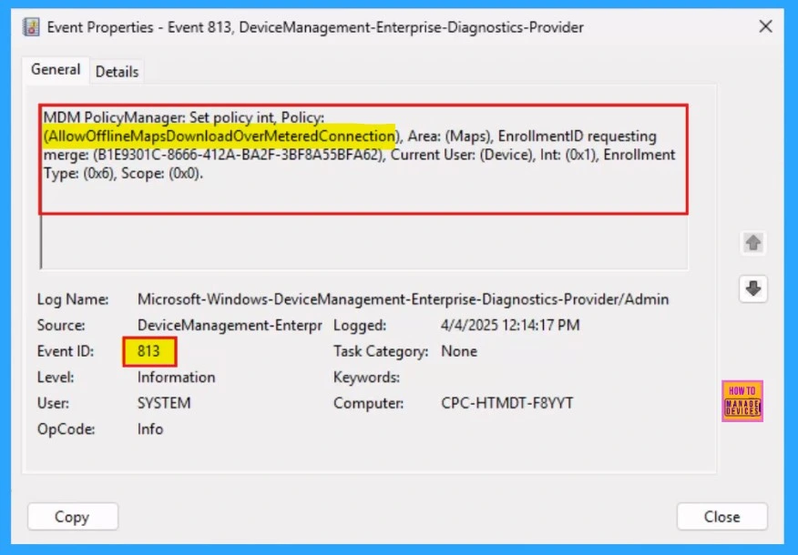 How to Configure Offline Maps Download Over Metered Connection Policy using Intune - Fig.13